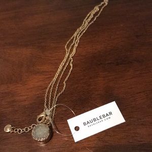 Silver Druzy pendant